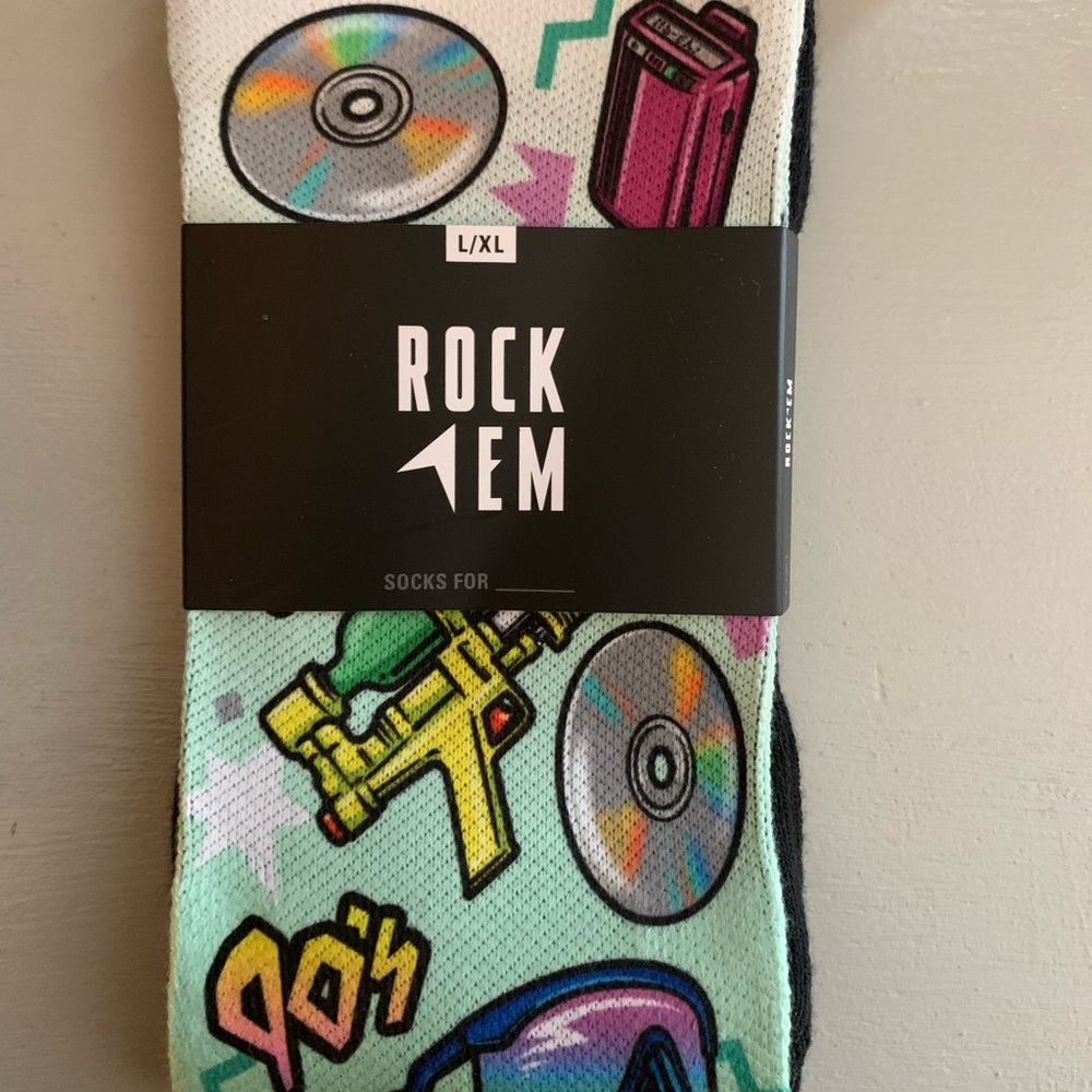NIP 90s Throwback Socks by Rockem Socks